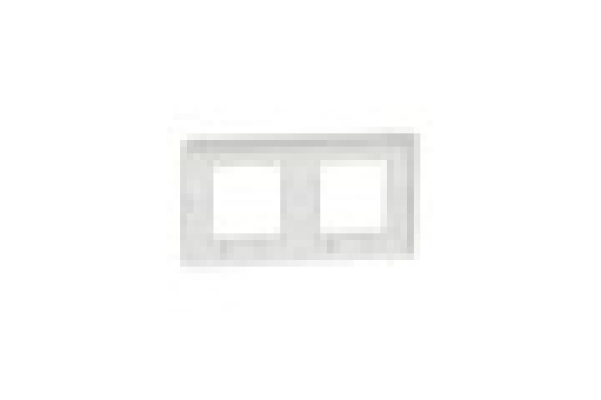 Рамка 2-постова Unica New, Білий/білий (NU280418)