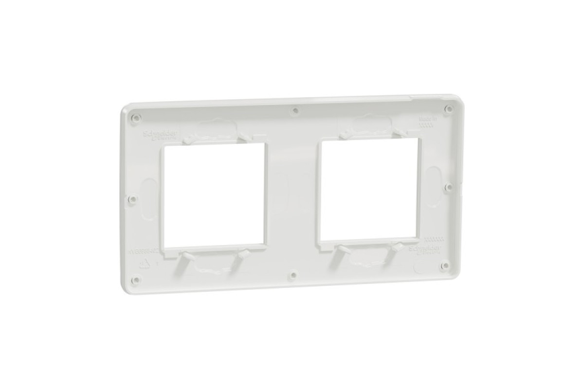 Рамка 2-постова Unica New, Білий/білий (NU280418)