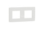 Рамка 2-постова Unica New, Білий/білий (NU280418)