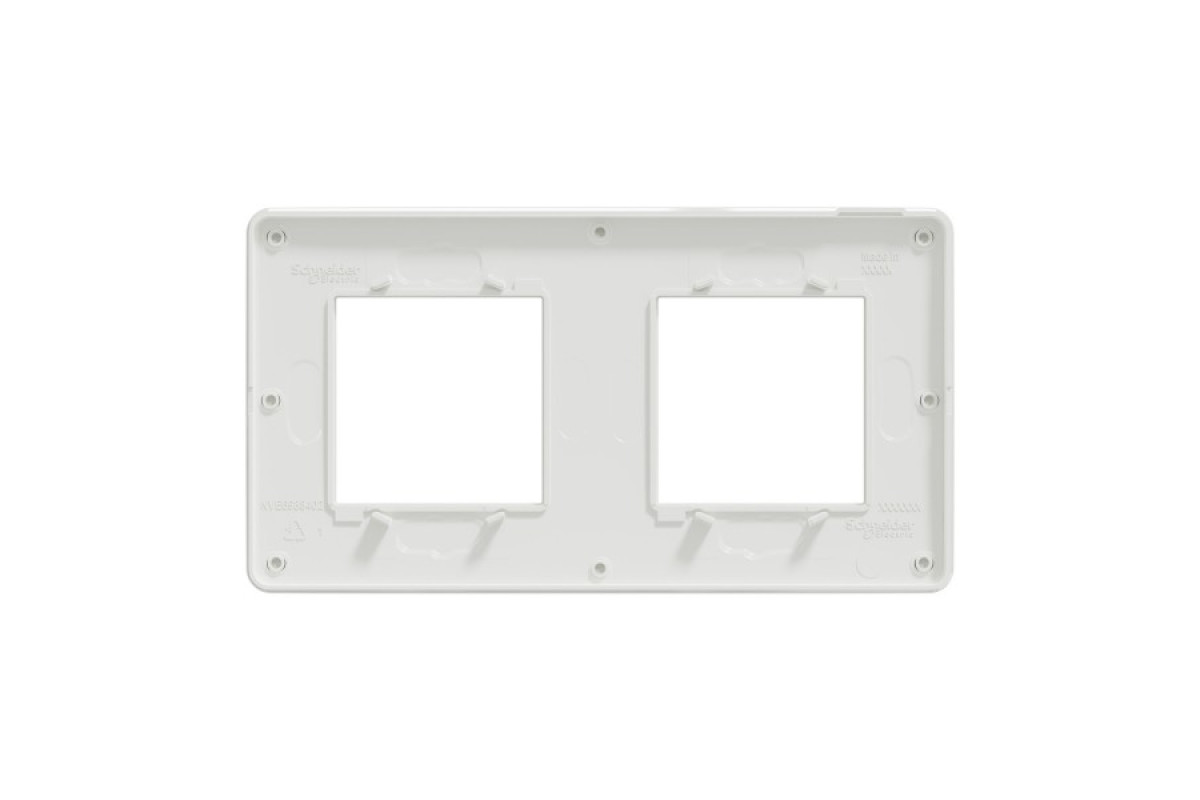 Рамка 2-постова Unica New, Білий/білий (NU280418)