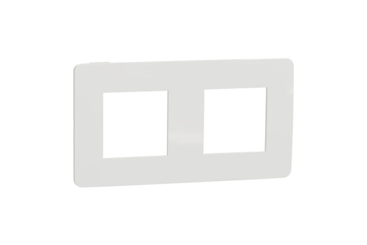 Рамка 2-постова Unica New, Білий/білий (NU280418)