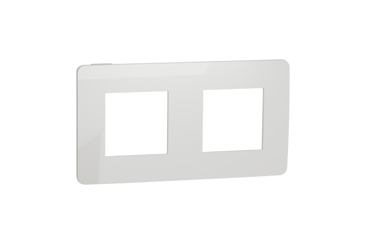 Рамка 2-постова Unica New, Білий/білий (NU280418)