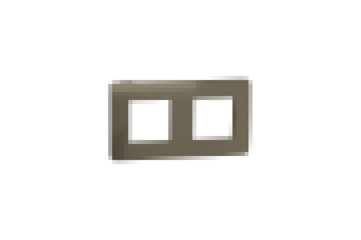 Рамка 2-постова Unica New, Бронза/антрацит (NU280452)