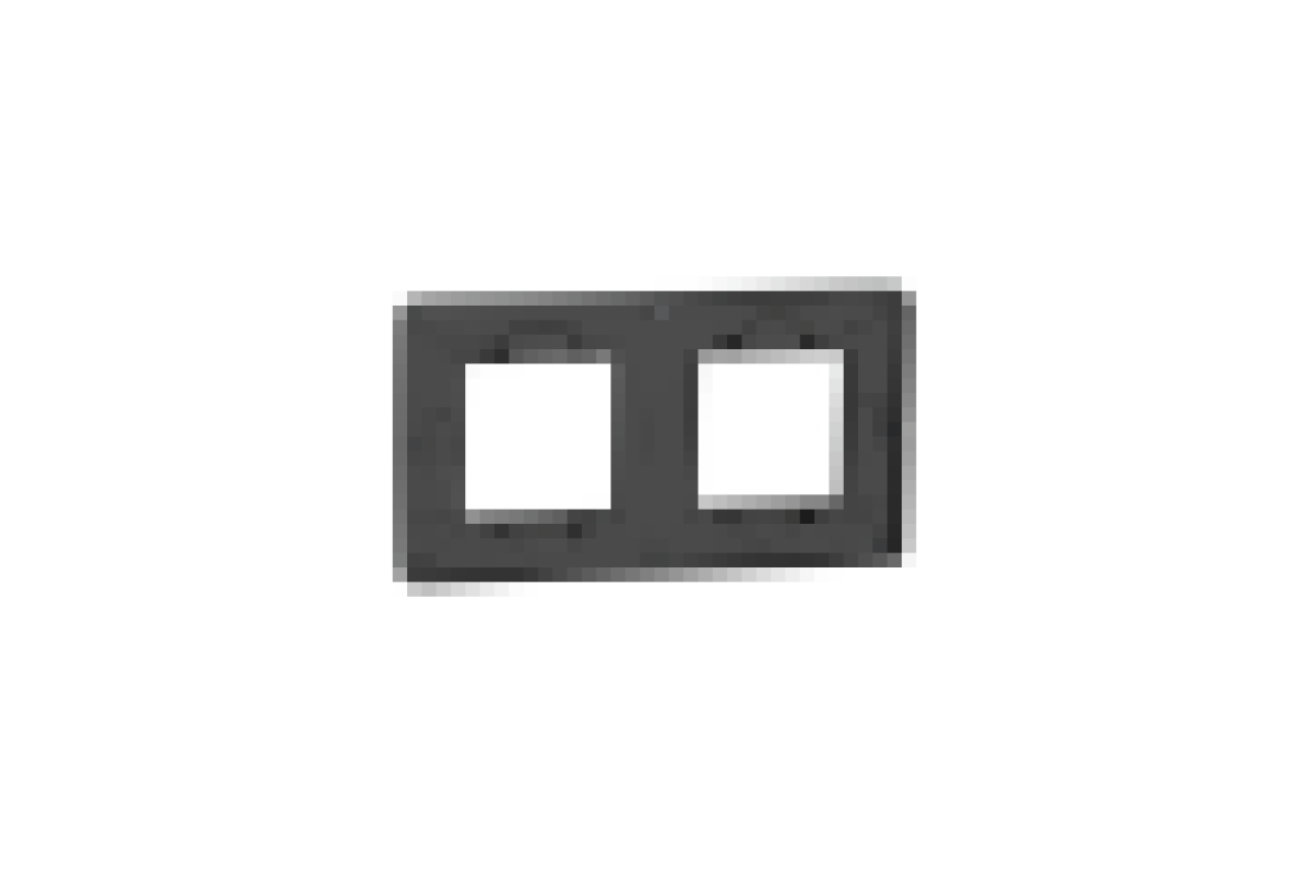 Рамка 2-постова Unica New, Димчато-сірий/антрацит (NU280422)