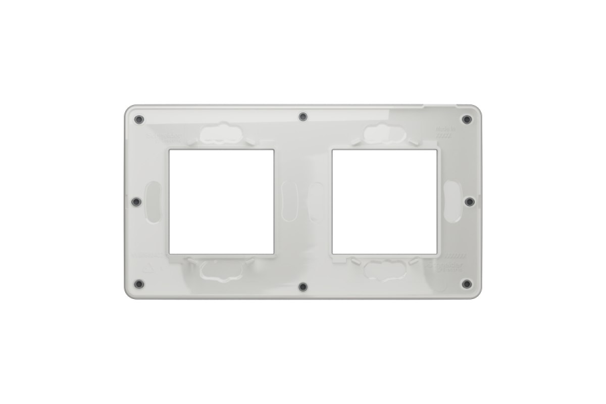 Рамка 2-постова Unica New, Димчато-сірий/білий (NU280421)