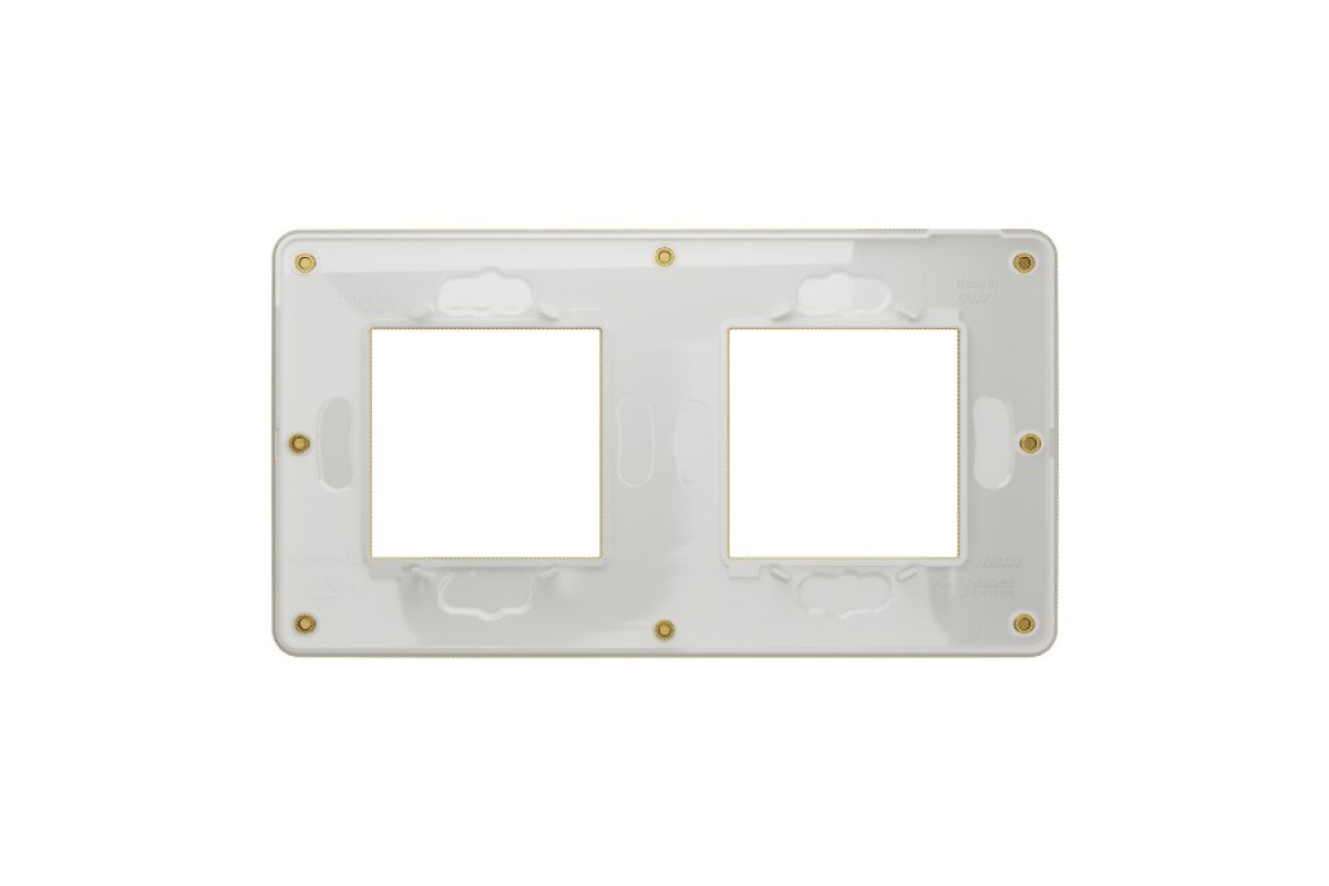 Рамка 2-постова Unica New, Золото/білий (NU280459)