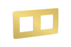 Рамка 2-постова Unica New, Золото/білий (NU280459)