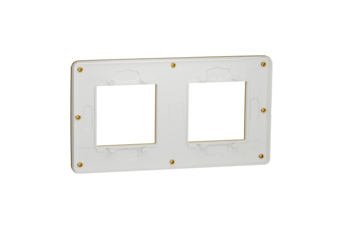 Рамка 2-постова Unica New, Золото/білий (NU280459)