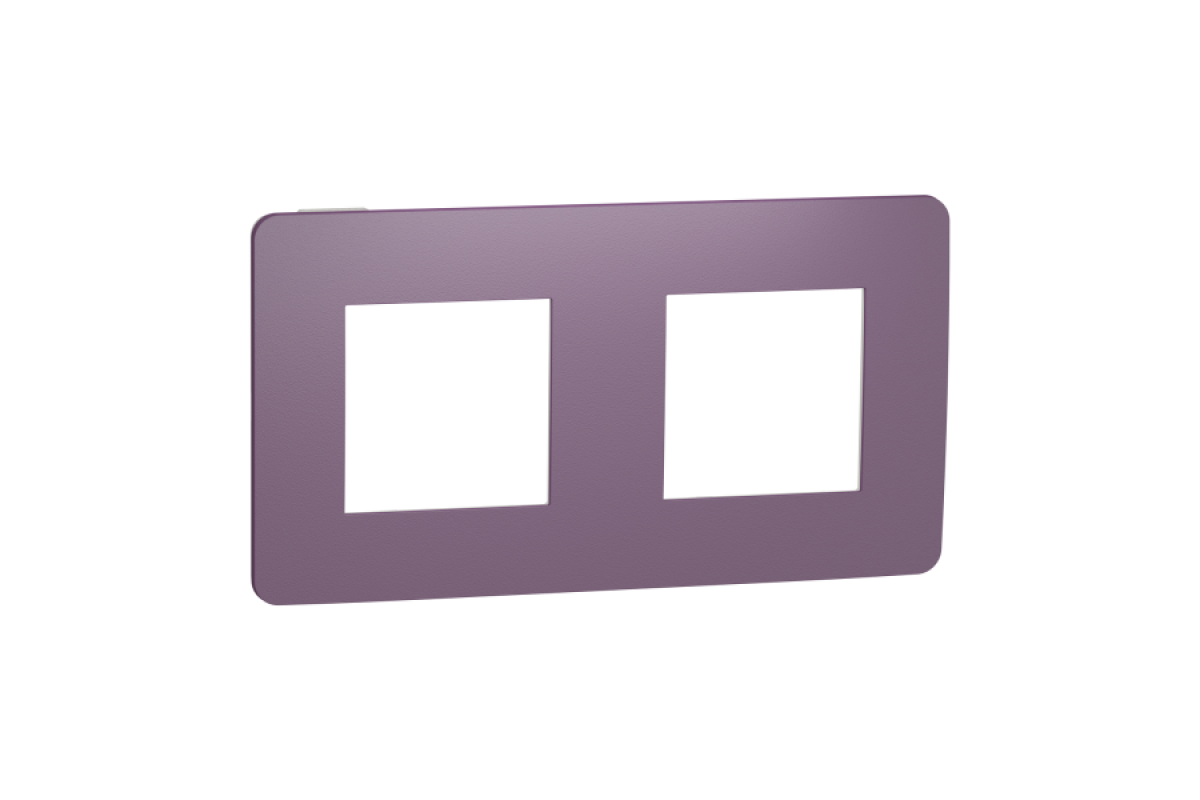 Рамка 2-постова Unica New, Ліловий/білий (NU280414)