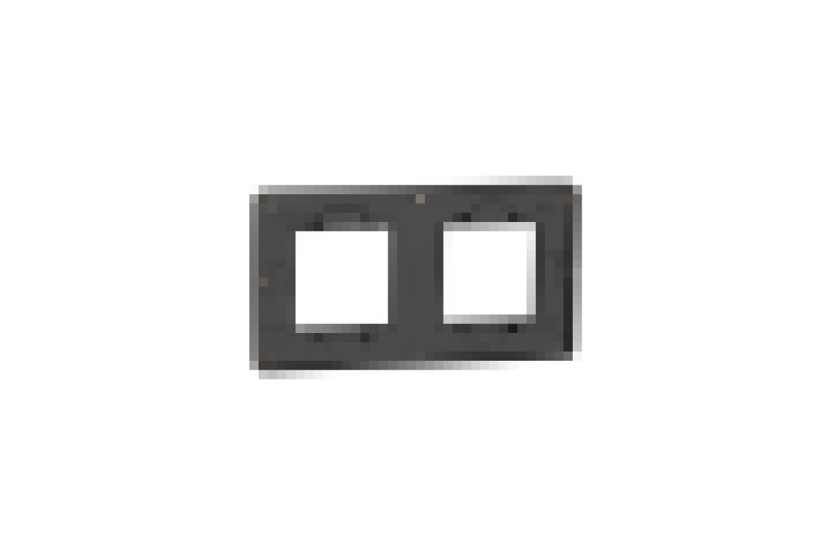 Рамка 2-постова Unica New, Пісочний/антрацит (NU280428)