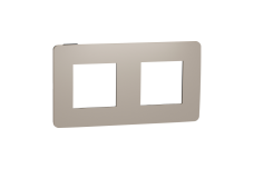 Рамка 2-постова Unica New, Пісочний/антрацит (NU280428)