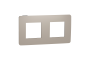 Рамка 2-постова Unica New, Пісочний/антрацит (NU280428)
