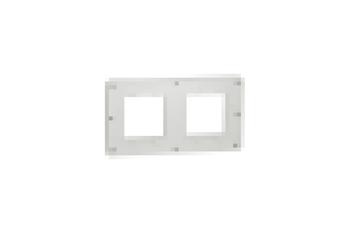Рамка 2-постова Unica New, Пісочний/білий (NU280426)