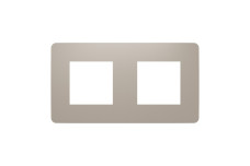Рамка 2-постова Unica New, Пісочний/білий (NU280426)