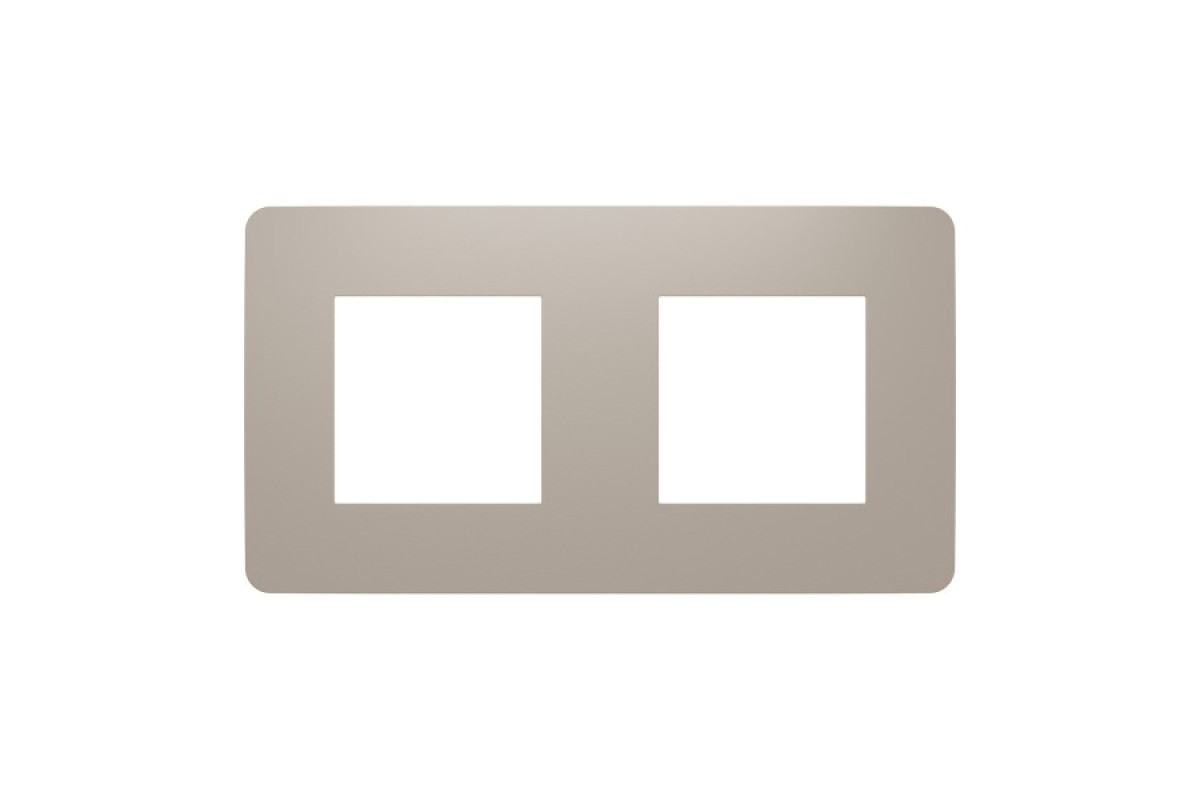 Рамка 2-постова Unica New, Пісочний/бежевий (NU280427)