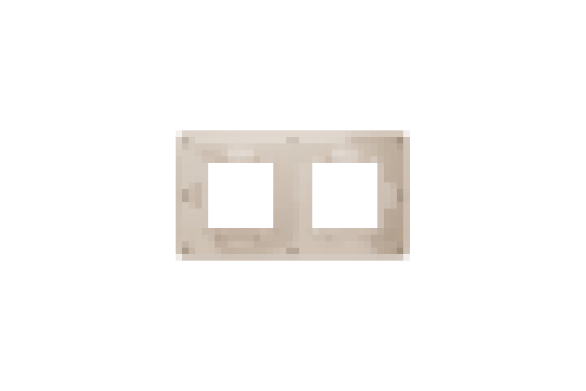 Рамка 2-постова Unica New, Пісочний/бежевий (NU280427)