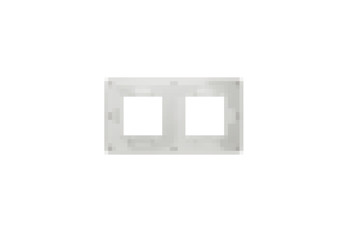 Рамка 2-постова Unica New, Шампань/білий (NU280424)