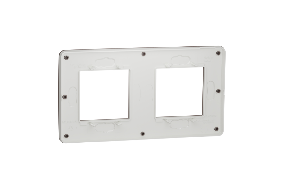 Рамка 2-постова Unica New, Шоколад/білий (NU280416)