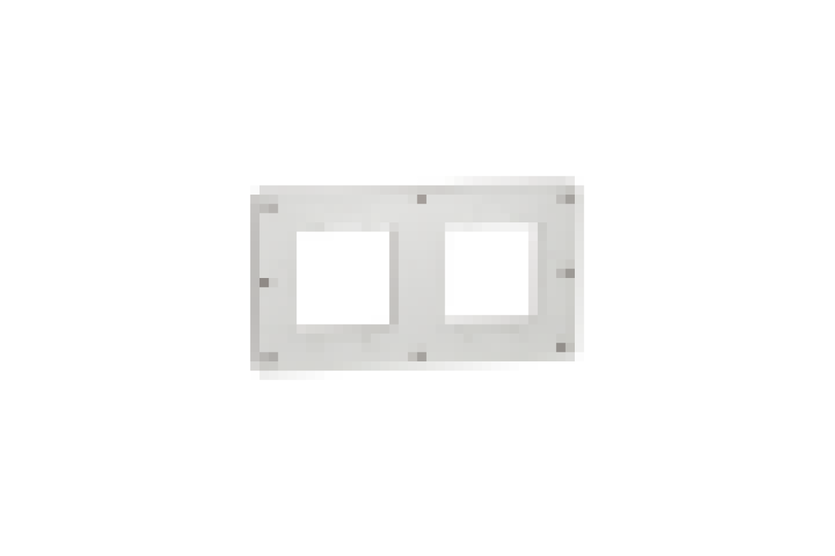 Рамка 2-постова Unica New, Шоколад/білий (NU280416)