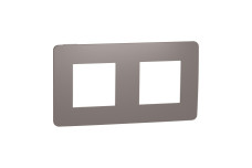 Рамка 2-постова Unica New, Шоколад/білий (NU280416)