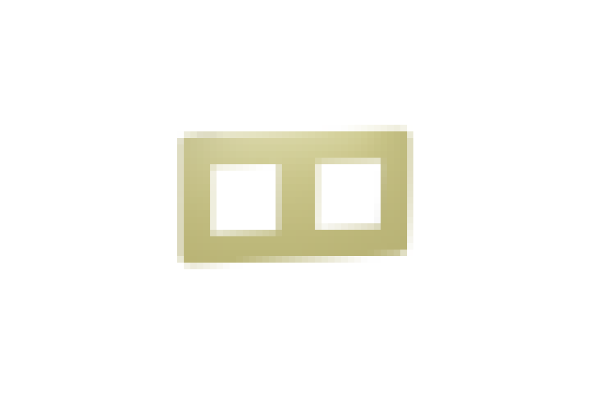 Рамка 2-постова, Зелене Яблуко/білий (NU280411)