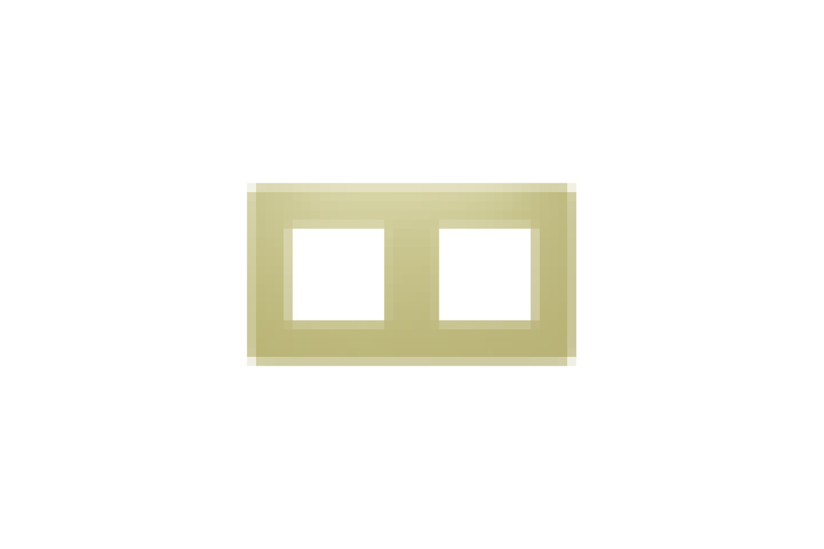 Рамка 2-постова, Зелене Яблуко/білий (NU280411)