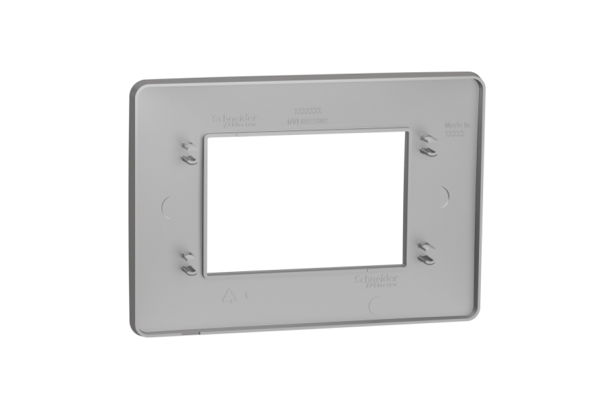 Рамка 3-модульна Unica New, алюміній (NU210330)