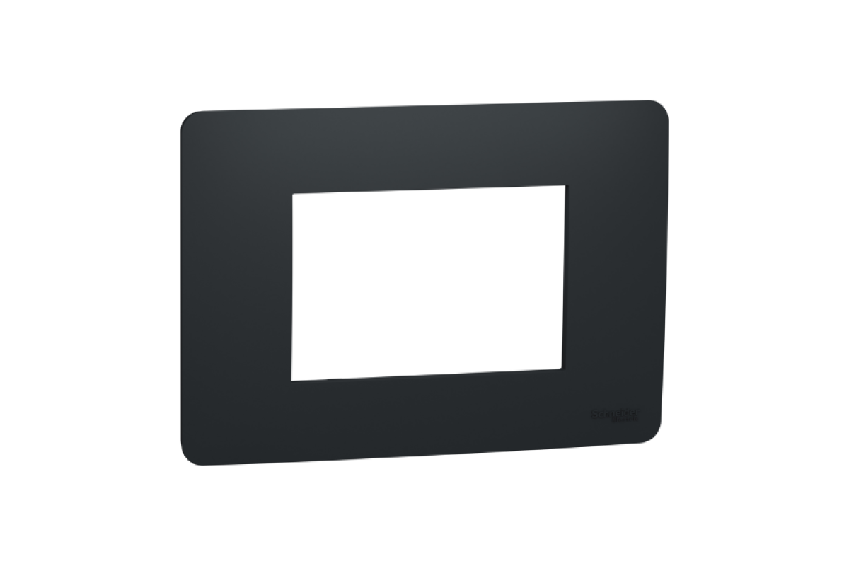 Рамка 3-модульна Unica New, антрацит (NU210354)
