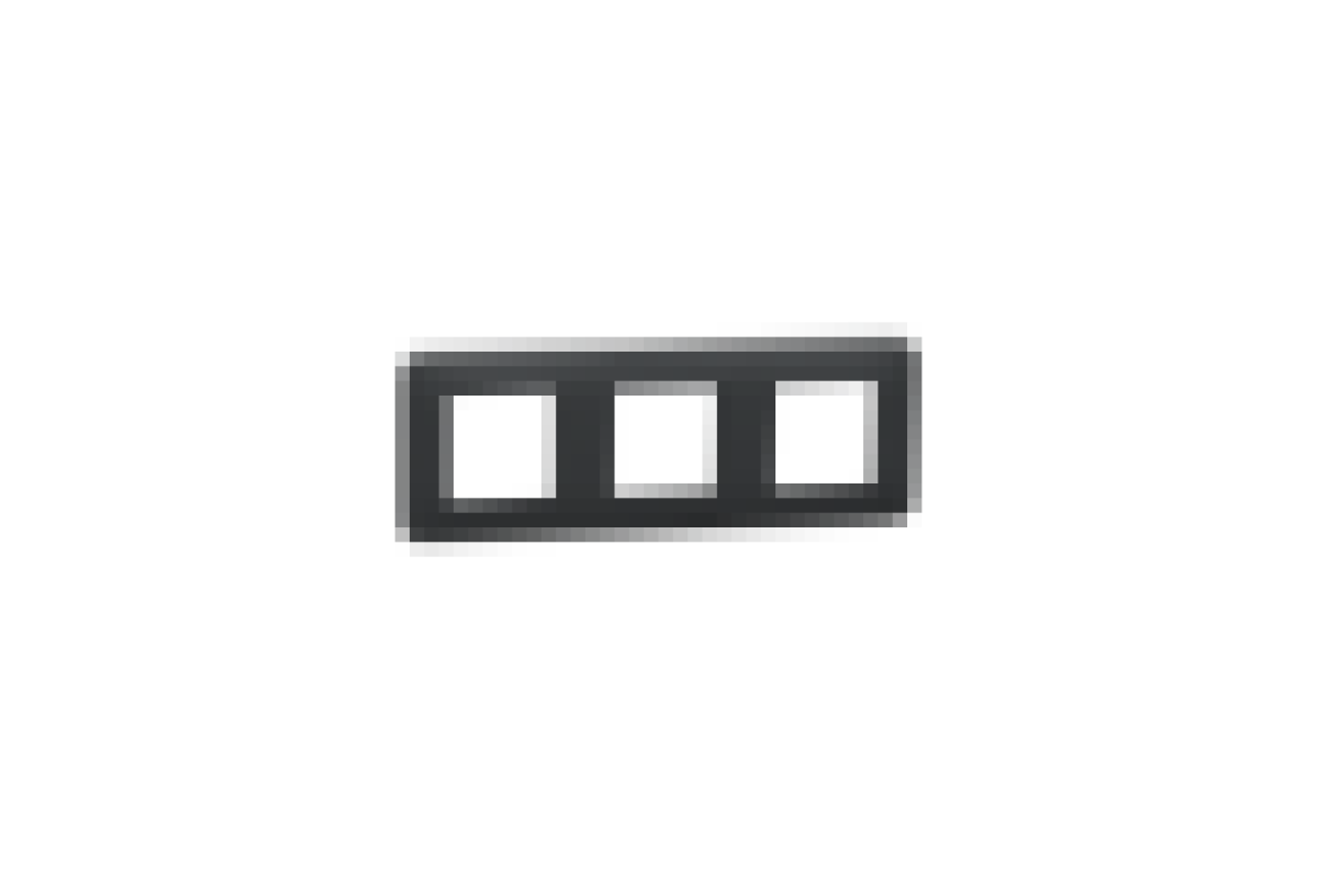 Рамка 3-пост Unica New, Антрацит (NU400654)