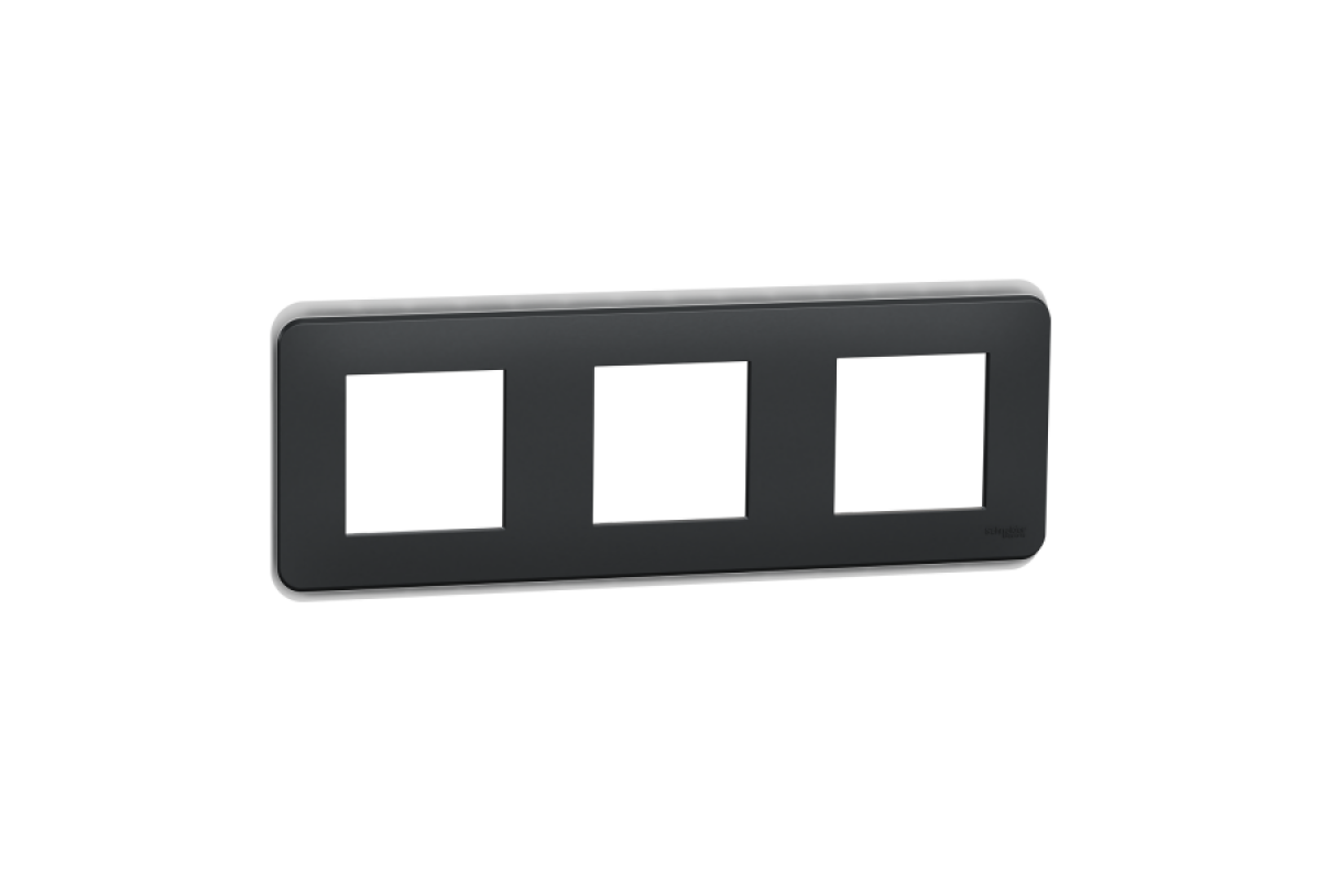 Рамка 3-пост Unica New, Антрацит (NU400654)