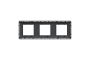 Рамка 3-пост Unica New, Антрацит (NU400654)
