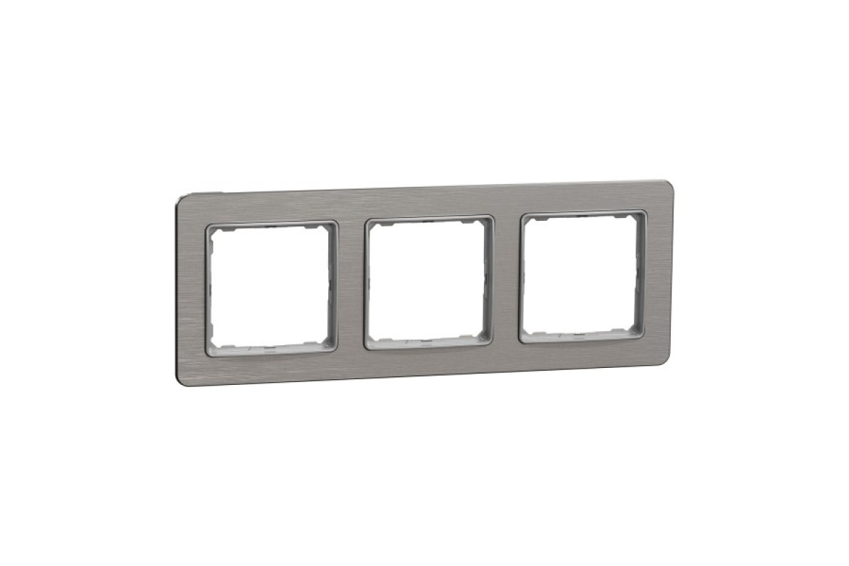Рамка 3-постова Матовий алюміній Sedna Elements (SDD370803)