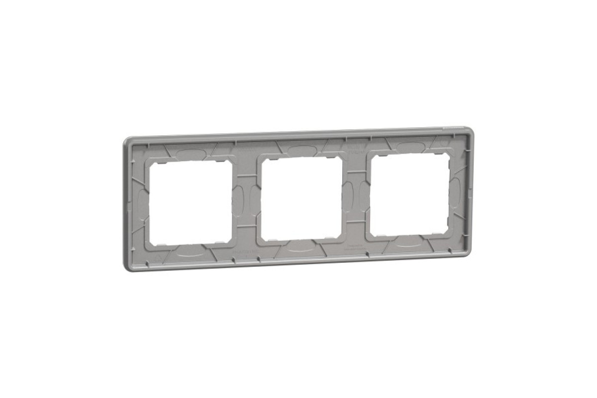 Рамка 3-постова Штучне Біле скло Sedna Elements (SDD360803)