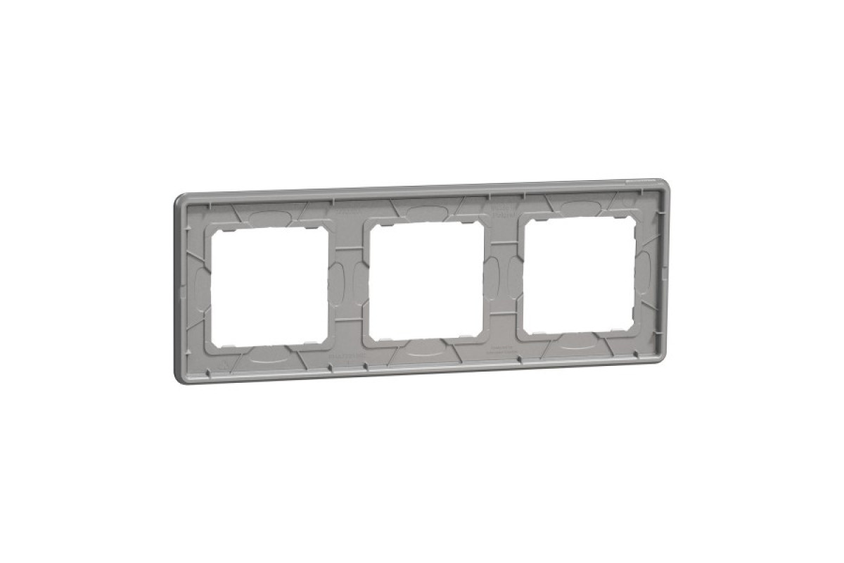 Рамка 3-постовая Искусственное матовое стекло Sedna Elements (SDD362803)