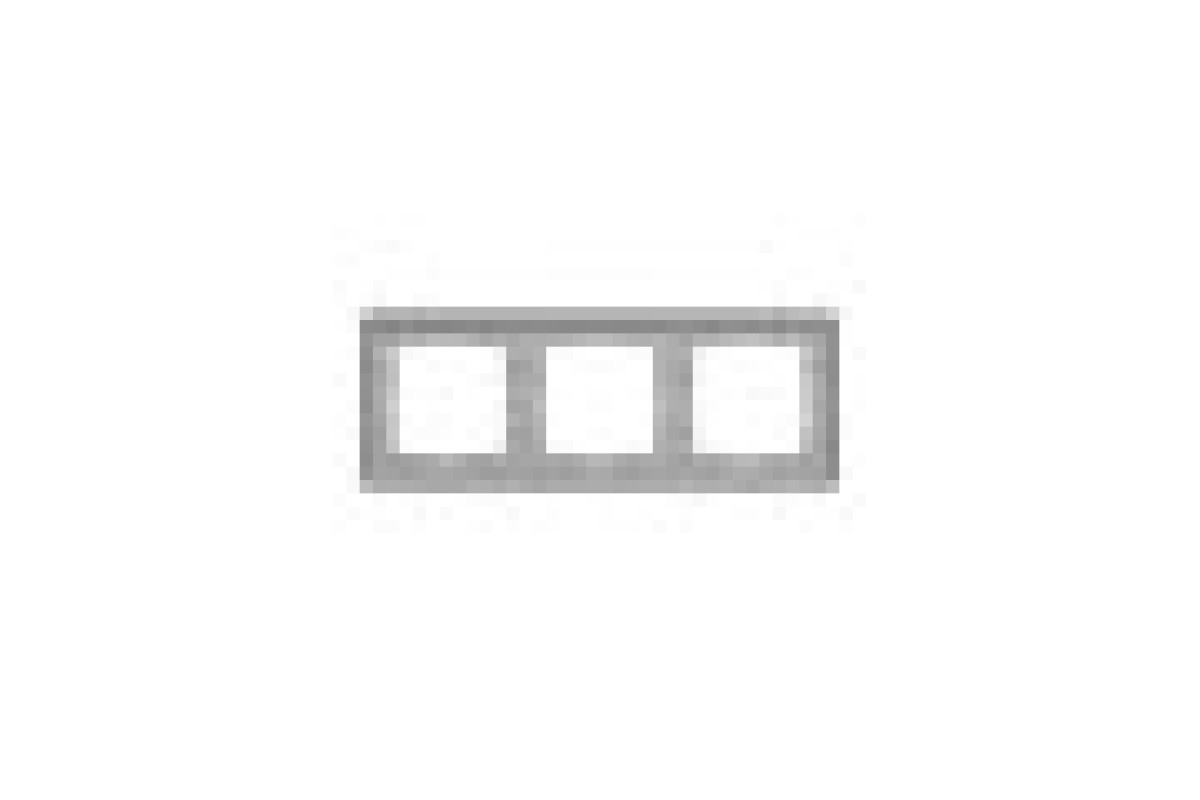 Рамка 3-постовая Искусственное черное стекло Sedna Elements (SDD361803)