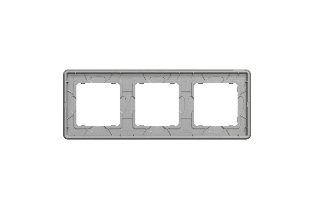 Рамка 3-постовая Искусственное черное стекло Sedna Elements (SDD361803)