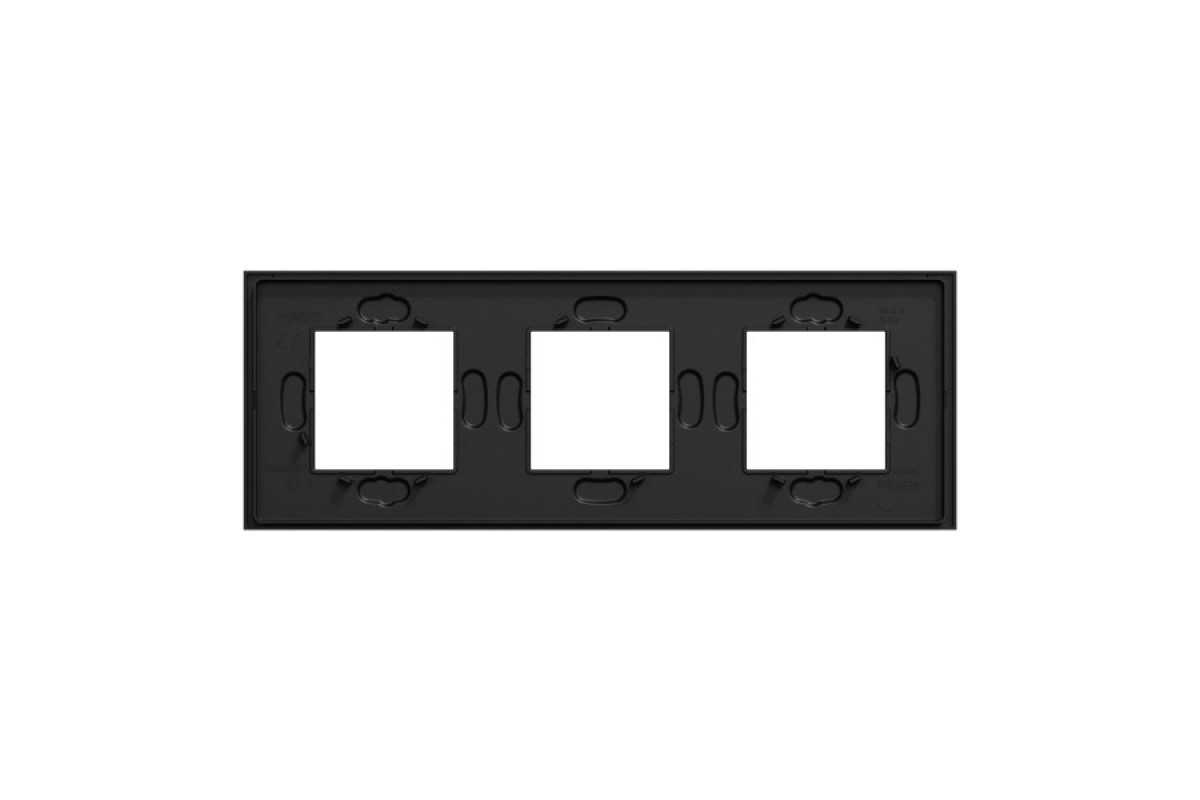 Рамка 3-постова Unica Deco Material, каучук (NU600672)