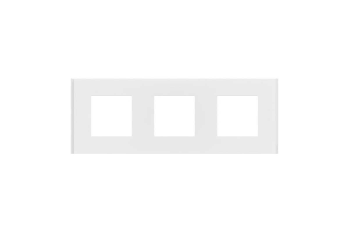 Рамка 3-постова Unica Deco Material, матовий білий (NU600679)