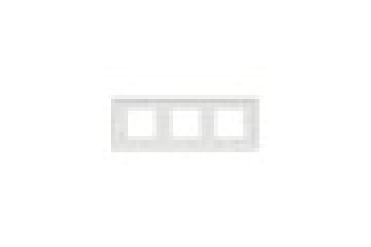 Рамка 3-постова Unica Deco Material, матовий білий (NU600679)
