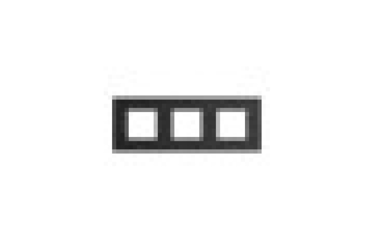 Рамка 3-постова Unica Deco Material, теракотовий (NU600671)