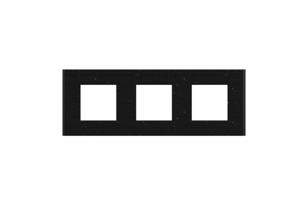 Рамка 3-постова Unica Deco Material, чорний папір (NU600674)