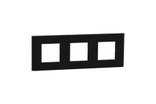 Рамка 3-постова Unica Deco Material, чорний папір (NU600674)