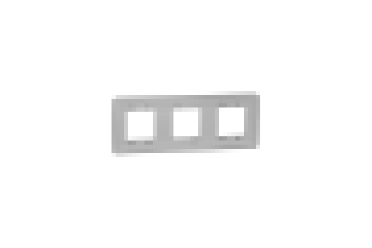 Рамка 3-постова Unica New, алюміній (NU200630)