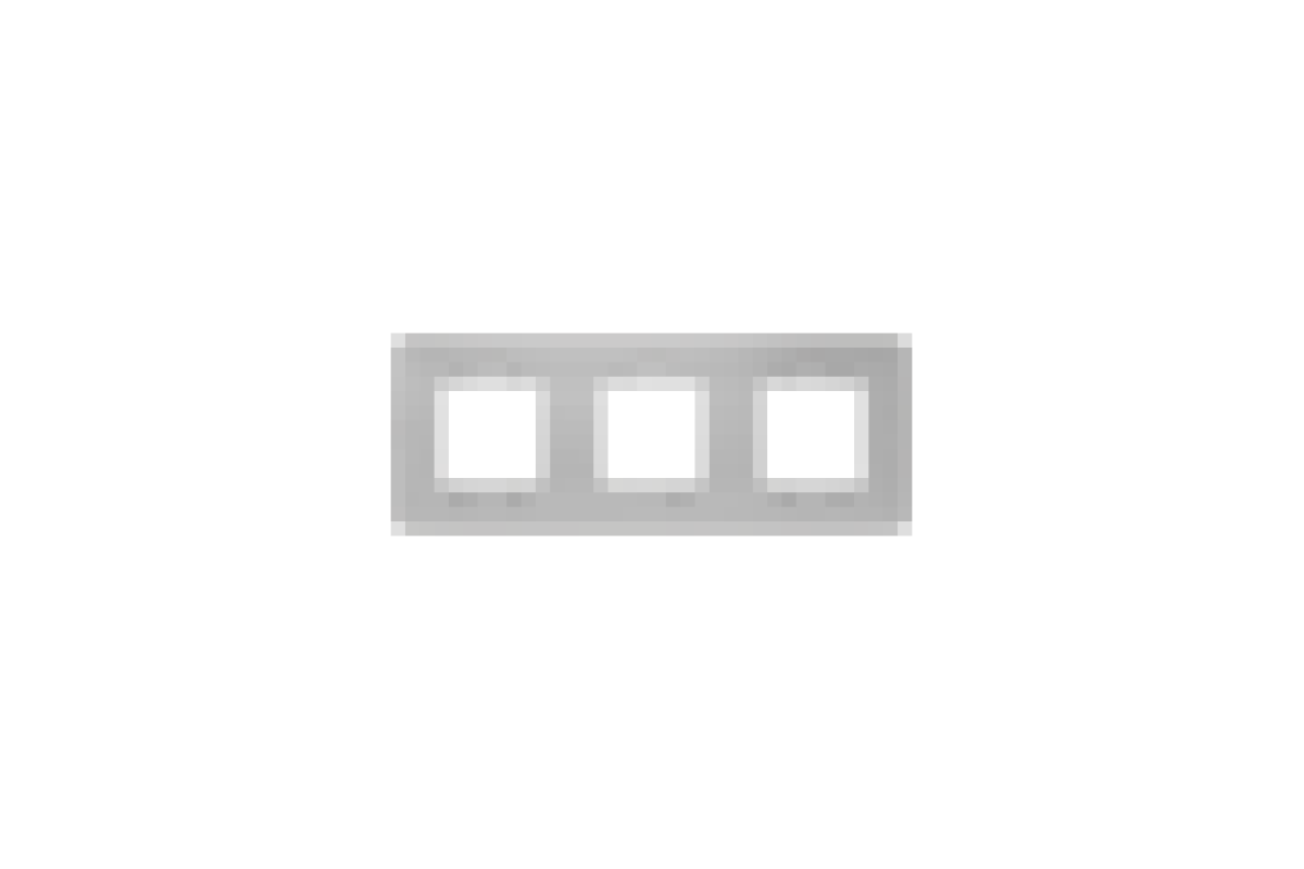 Рамка 3-постова Unica New, алюміній (NU200630)