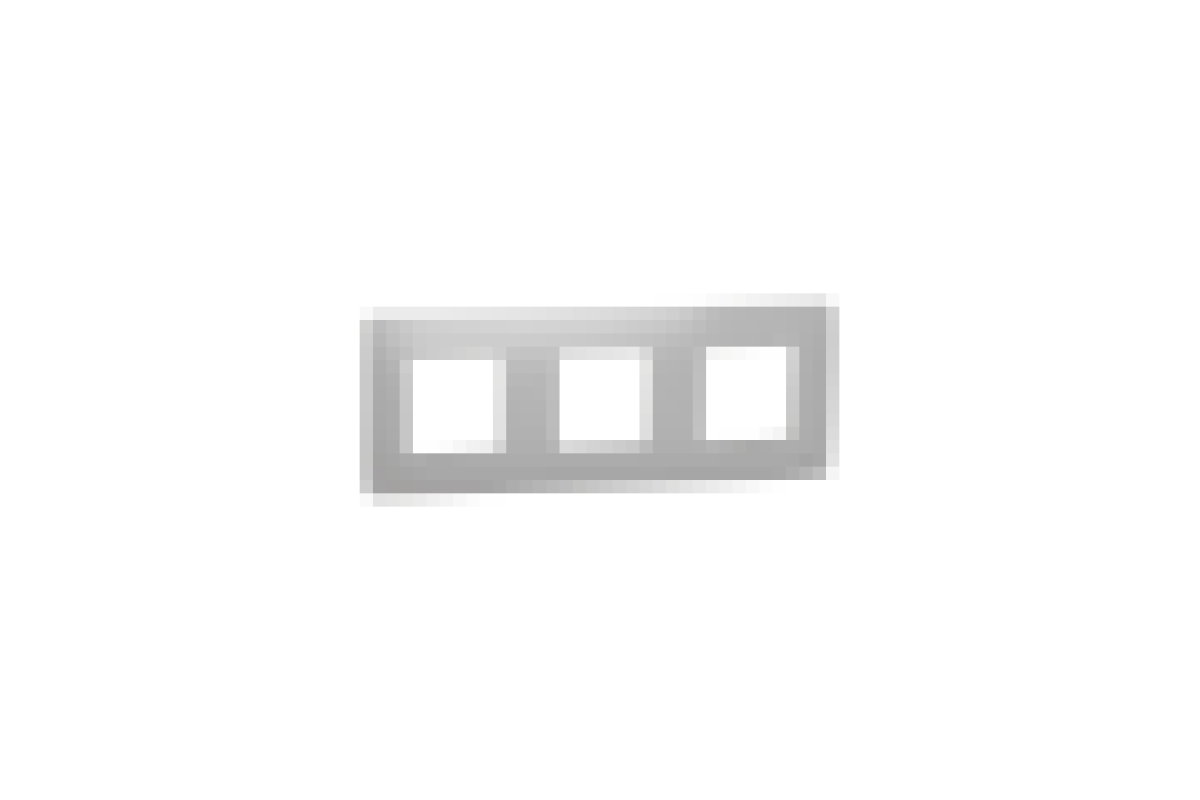 Рамка 3-постова Unica New, алюміній (NU200630)