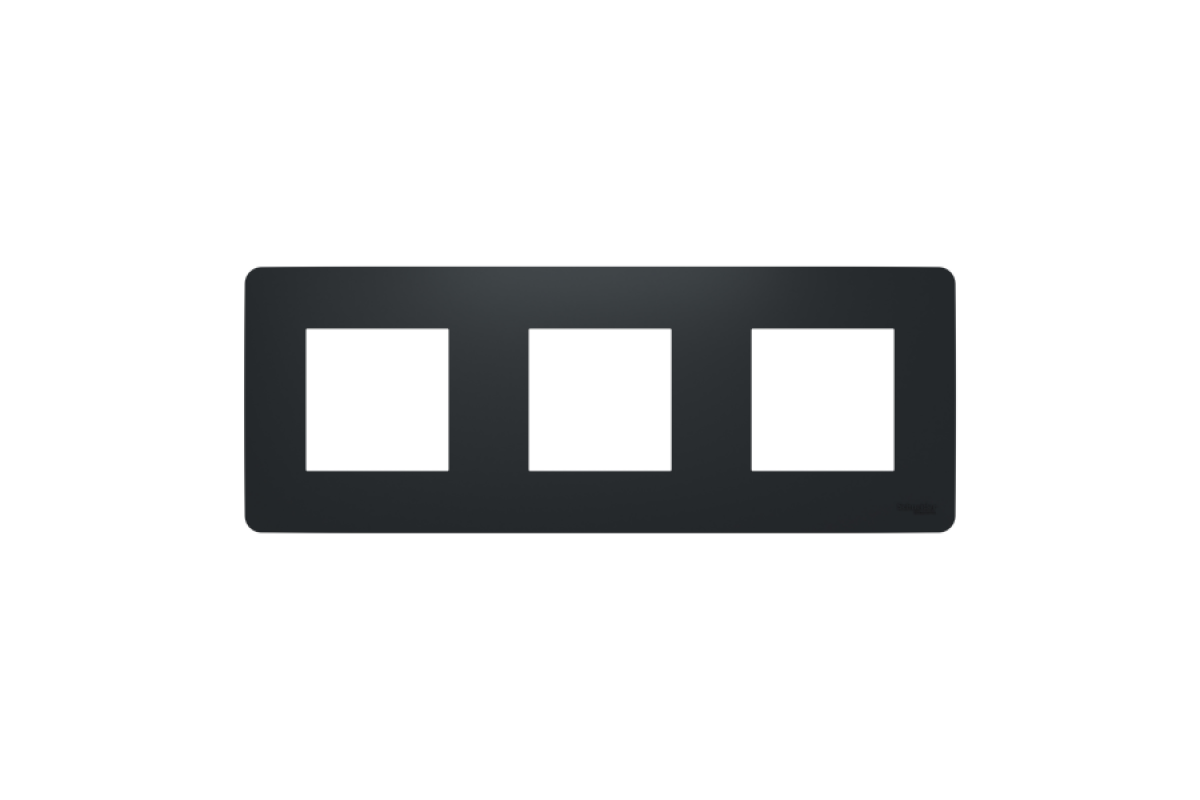 Рамка 3-постова Unica New, антрацит (NU200654)