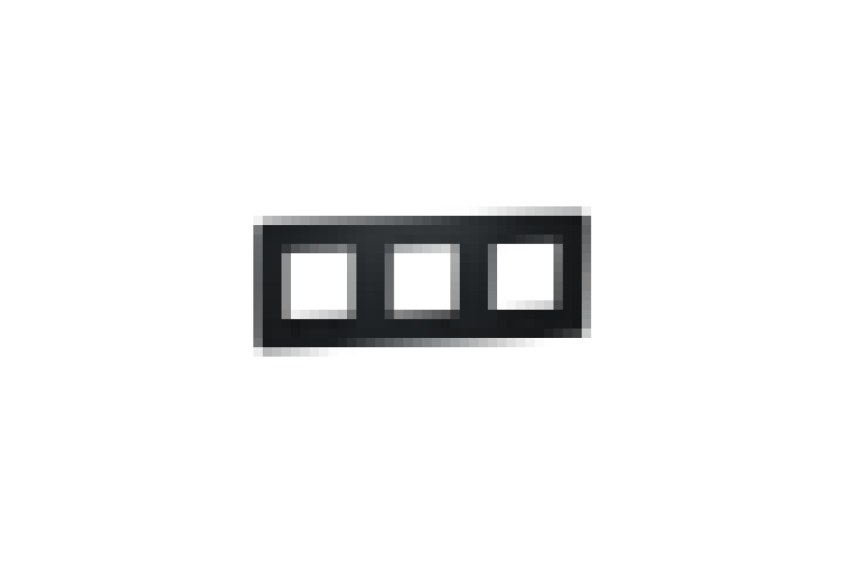 Рамка 3-постова Unica New, антрацит (NU200654)