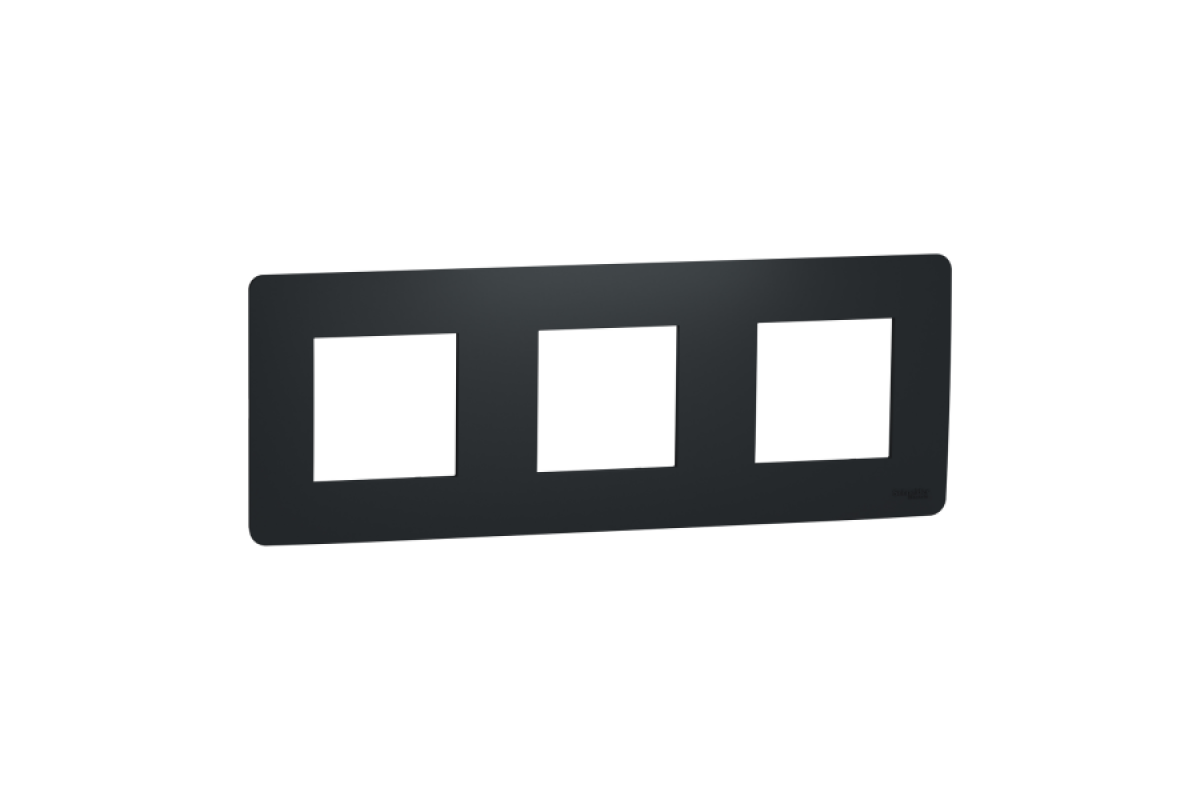 Рамка 3-постова Unica New, антрацит (NU200654)