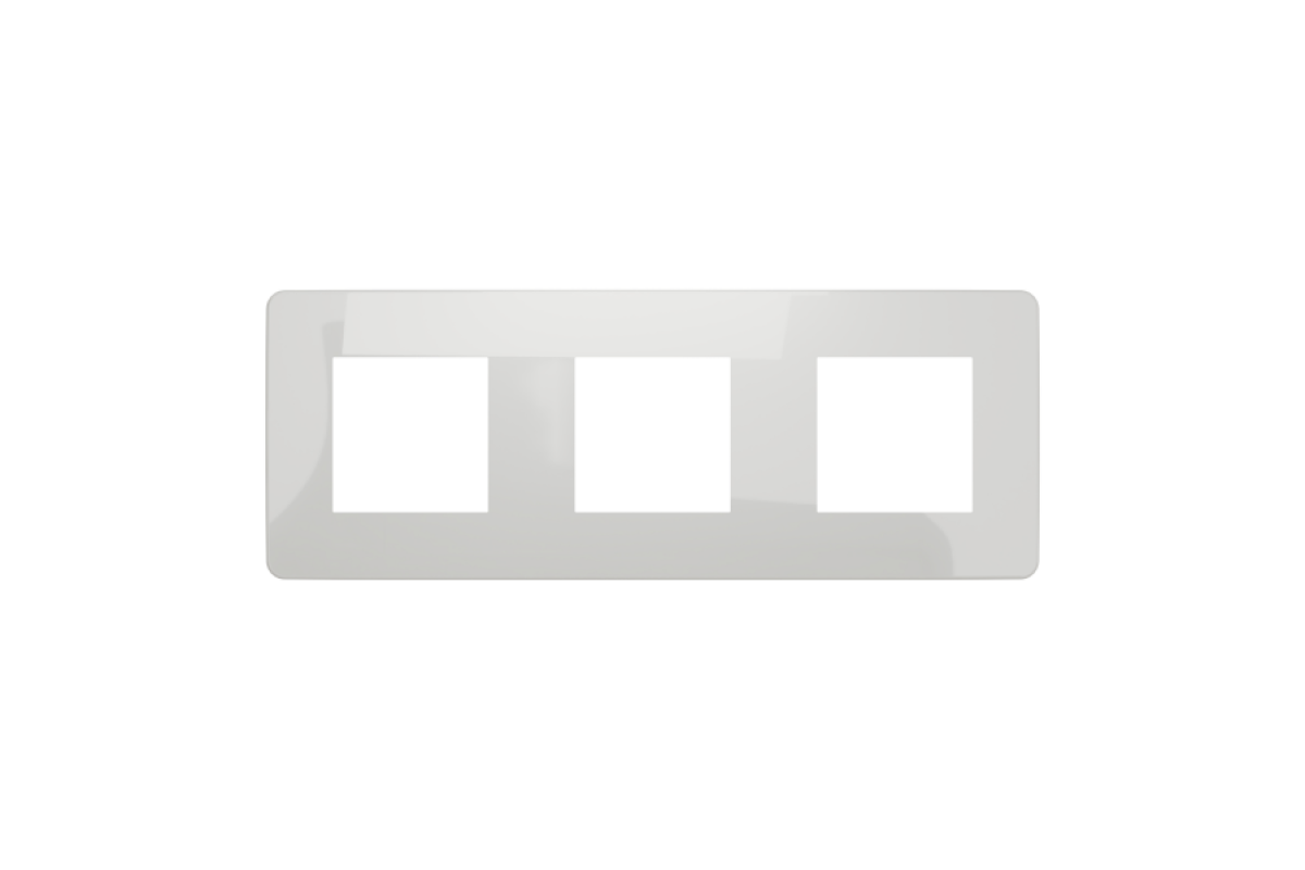 Рамка 3-постова Unica New, Білий/білий (NU280618)