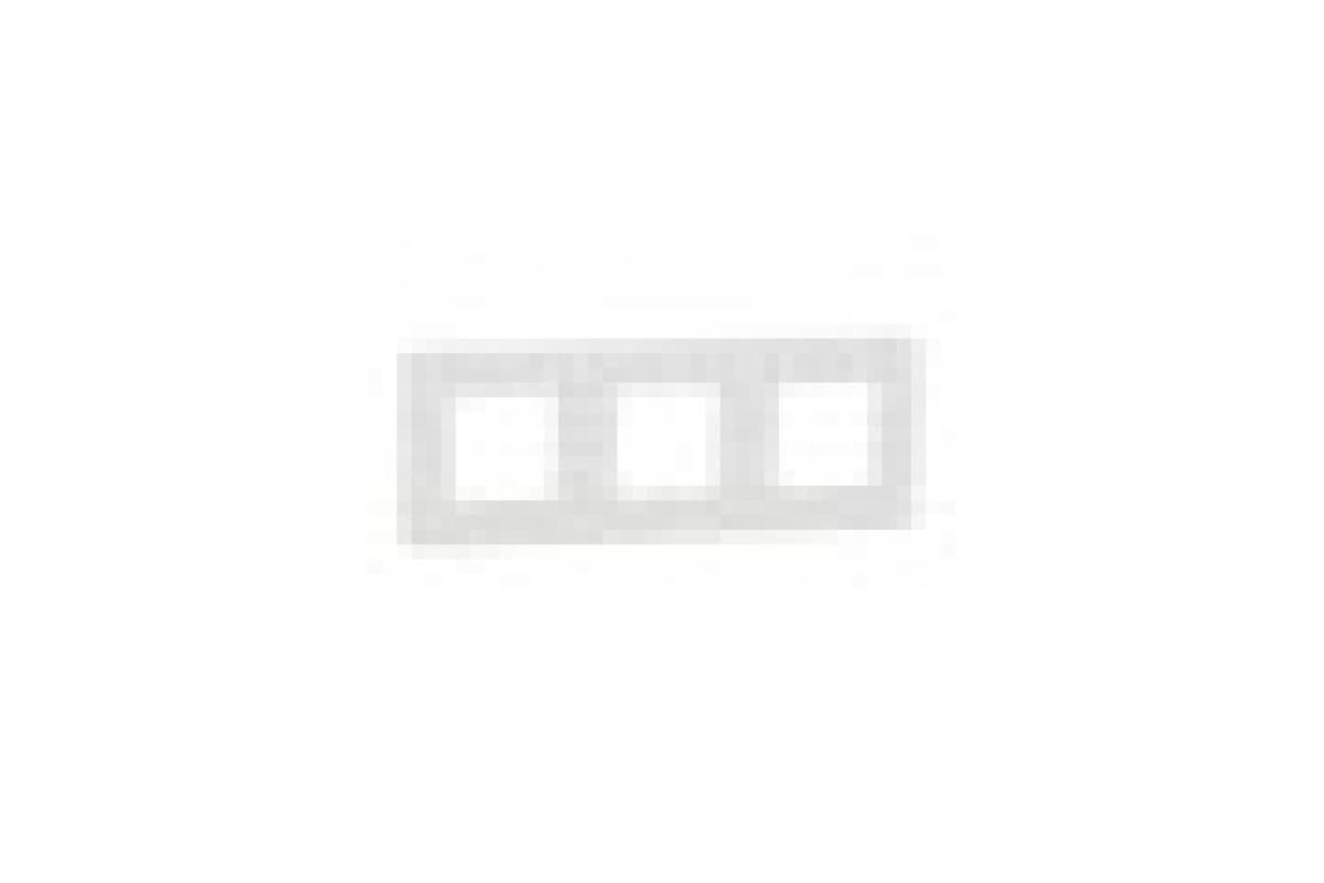Рамка 3-постова Unica New, Білий/білий (NU280618)